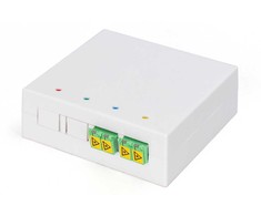 Digitus DIGITUS FTTH Gehäuse, 2 x LC/APC DX Kupplung mit Shutter