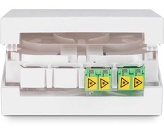 Digitus DIGITUS FTTH Gehäuse, 2 x LC/APC DX Kupplung mit Shutter