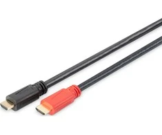 Digitus | Didelės spartos HDMI kabelis su signalo stiprintuvu | DB-330118-100-S | HDMI kištukas (A tipo) | HDMI kištukas (A tipo) | HDMI–HDMI | 10 m