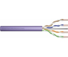 Kabelis F/UTP Digitus DK-1626-VH-1 kat.6, B2ca, AWG 23/1, LSOH, 100m, violetinė,