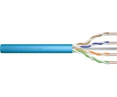 Digitus DIGITUS instaliacinis kabelis cat.6A, U/UTP, B2ca, AWG 23/1, LSOH, 100m, mėlynas