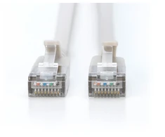 Digitus Kabelis krosowy, Cat.6a, F/FTP, Slim, pilka, 0.3 m, 10 vnt. (DK-1632-A-003S-10)