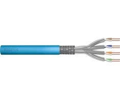 Assmann Electronic DIGITUS Montavimo kabelis kat.6A S/FTP Eca kietas laidas AWG 23/1 LSOH 100m mėlynas folija