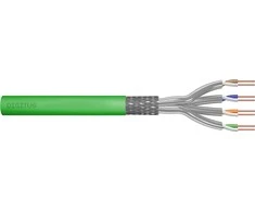 Assmann Electronic DIGITUS Montavimo kabelis cat.8.2 S/FTP Dca vientisas laidas AWG 22/1 LSOH 50m žalias folija