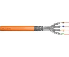 Assmann Electronic DIGITUS Montavimo kabelis kat.7 S/FTP Dca vientisas laidas AWG 23/1 LSOH 50m oranžinis folija