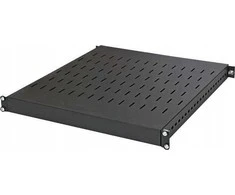 Digitus Reguliuojama lentyna 19", 1U, gylis 500-900 mm, keliamoji galia 100 kg, tvirtinimas 4 taškuose, juodas, varžtai komplekte.