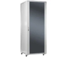 Digitus SOMI Networks | 32U, 19 colių laisvai pastatoma spintelė | 32U-60/60NAC | Pilka | Maksimali apkrova 800 kg | Nuimamos ir užrakinamos šoninės panelės | Stiklinės durys | Nesurinkta | Gylis: 60 cm