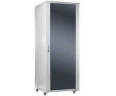 Digitus SOMI Networks | 42U, 19 colių laisvai pastatoma spintelė | 42U-60/80NAC | Pilka | Maksimali apkrova 800 kg | Nuimamos ir užrakinamos šoninės panelės | Stiklinės durys | Nesurinkta | Gylis: 80 cm