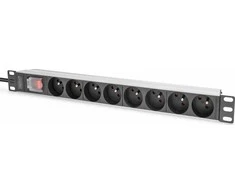DIGITUS PDU 1U 8xCEE7/5 Ausgnge 230V/16A juodas