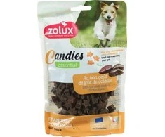 ZOLUX Minkšti dresūros skanėstai šunims CANDIES žvaigždės su kepenėlėmis 150g