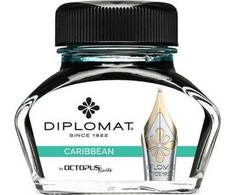 Diplomat atrament Diplo Octopus 30 ml stiklinis turkus