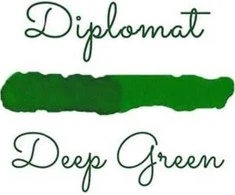 Diplomat Domo Octopus 30 ml tamsiai žalios spalvos stiklinis rašalas