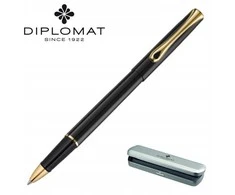 DIPLOMAT Traveller tušinukas, juodas/auksinis