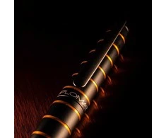Diplomatas DIPLOMAT Elox Fountain Pen, F, 14ct, juoda/oranžinė