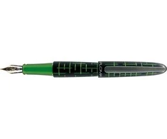 Diplomatas DIPLOMAT Elox Matrix Fountain Pen, B, 14ct, juoda/žalia