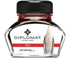 Diplomat Diplo Octopus 30 ml stiklinis raudonasis rašalas