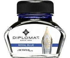 Diplomat Domo Octopus 30 ml stiklinis mėlynas rašalas