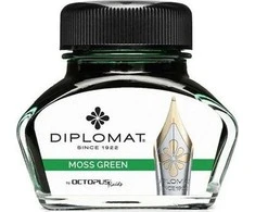 Diplomat Domo Octopus 30 ml stiklinis žalias rašalas