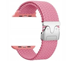 Beline Woven Nylon Parachute apyrankė skirta Apple Watch 42/44/45/49mm rožinės spalvos