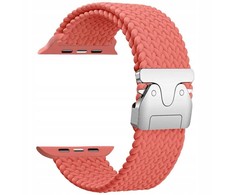 Beline Woven Nylon Parachute apyrankė skirta Apple Watch 42/44/45/49mm Rose Raudona