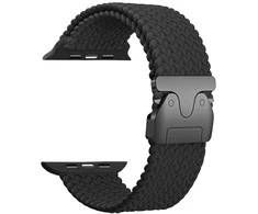 Beline Woven Nylon Parachute apyrankė for Apple Watch 42/44/45/49mm juodos spalvos