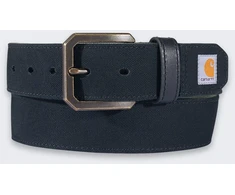 Carhartt Dirželis Carhartt drobės anties juodos spalvos