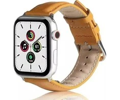 Beline apyrankė Apple Watch Leather 42/44/45/49mm rudos spalvos