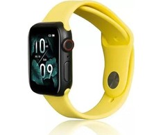Beline apyrankė Apple Watch Silicone42/44/45/49mm geltonos spalvos