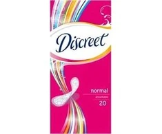 Discreet 0% Normal Higieniniai Įklotai, 20 vnt.