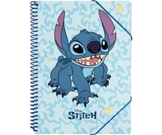 Disney Stitch - A4 formato aplankas su gumele + 30 permatomų įmaučių