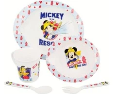 Mickey Mouse Peliukas Mikis – didelis mikrobangų krosnelės indų rinkinys (5 vnt.)
