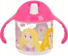 Gertuvė Princess Princesė - 250 ml neišsiliejantis puodelis su rankenėlėmis
