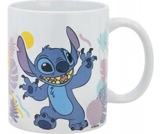 STOR Disney Stitch - Keraminis puodelis iš Havajų gėlių kolekcijos 325 ml