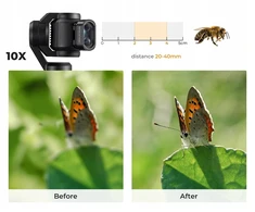 DJI Osmo Pocket 3 / 4 / Kf filtras, makro objektyvo 10x sumažinimas, 2in1 filtras