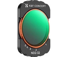 Filtras Nd Pilka Adjustable ND2-ND32 Do DJI Osmo Pocket 3 HD MC Nano X K&amp;F / Kf01.2544