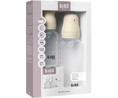 DKD Home Decor BIBS 50181216 Rinkinys butelių silikonowych 150 ML/270 ML dramblio kaulo (BIB000007)
