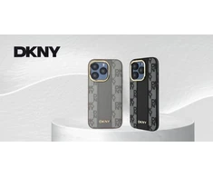 DKNY DKHMP14LPCPVSLE Apple iPhone 14 Pro 6.1″ beige kietas dėklas Leather Checkered Mono Pattern MagSafe