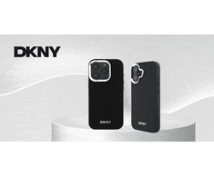 DKNY DKHMP14LPSCMCLK Apple iPhone 14 Pro 6.1″ juodos spalvos kietas dėklas Plain Logo MagSafe