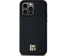 Samsung Galaxy S24 DKNY Odinis Dėklas Pattern Metal Logo MagSafe (DKHMS24SPSHRPSK) juodos spalvos