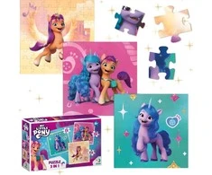 Dodo Dėlionė 3w1 MY LITTLE PONY AWESOME Rinkinys APLINKA PAČIAUSIAMS