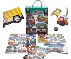 Dodo Magnetinis žaidimas Transport 48 magnets