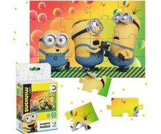 Dodo MAGNETYCZNE Dėlionė "MINIONKI" 16 ELEMENTÓW KOLOROWEJ UKŁADANKI DLA DZIECI