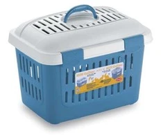 Stefanplast Transport cage Midi Gulliver 45x33x33cm baltas mėlynas