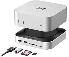 UGREEN USB-C do Mac Mini M4/M4 Pro 11w1 - pilka