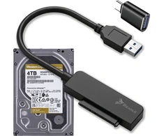 Dokavimo stotis Qoltec Adapteris SATA USB SSD HDD 2,5'' 2 viename USB-C 3.1 5Gb/s REAGLE DISKO PERĖJIMAS KABELIS DISKUI