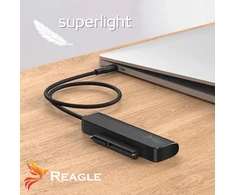 Dokavimo stotis Qoltec Adapteris SATA USB SSD HDD 2,5'' 2 viename USB-C 3.1 5Gb/s REAGLE DISKO PERĖJIMAS KABELIS DISKUI