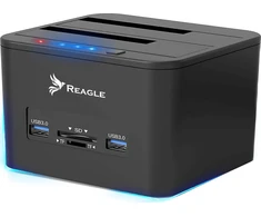 Doko stotelė Reagle Bazinė stotelė DOKUJĄCA DYSKÓW HDD SSD 2x USB CZYTNIK KART