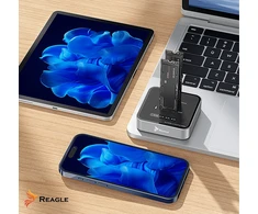 Doko stotelė Reagle Stacja klonująca dysk SSD NVME PCIe M.2 USB-C 3.2 M2 Adapteris do 4TB 20gbps