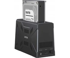 Unitek Doko stotelė, 1x dysk M.2 NVMe, 1x dysk SATA, USB-C 10 Gbps