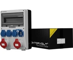 Doktorvolt Statybiniai skirstomieji įrenginiai TD 2x32A 4x230V kištukiniai lizdai Mennekes Doktorvolt 2435